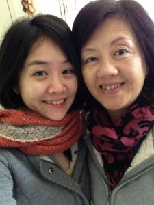 with mommy